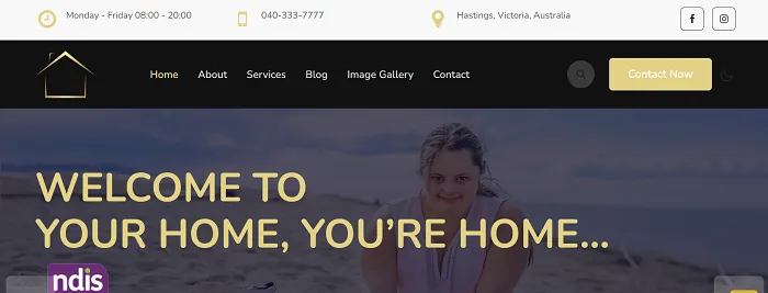 واجهة موقع Your Home, You’re Home